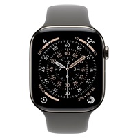 Apple Watch Series 11 GPS + Cellular 46mm Natural Titanium Case with Stone Grey Sport Band - M/L