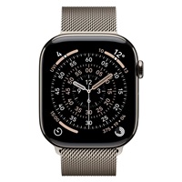 Apple Watch Series 11 GPS + Cellular 46mm Natural Titanium Case with Natural Milanese Loop - S/M