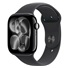 Apple Watch Series 11 GPS + Cellular 42mm Jet Black Aluminium Case with Black Sport Band - S/M