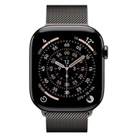 Apple Watch Series 11 GPS + Cellular 42mm Slate Titanium Case with Slate Milanese Loop