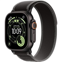 Apple Watch Ultra 3 GPS + Cellular 49mm Black Titanium Case with Black/Charcoal Trail Loop - M/L
