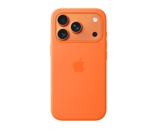 Apple iPhone 17 Pro Silicone Case with MagSafe – Orange