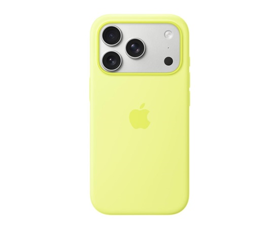 Apple iPhone 17 Pro Silicone Case with MagSafe – Neon Yellow