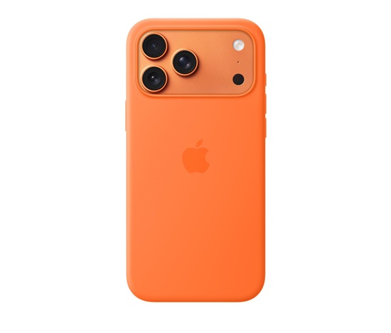 Apple iPhone 17 Pro Max Silicone Case with MagSafe – Orange