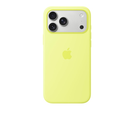 Apple iPhone 17 Pro Max Silicone Case with MagSafe – Neon Yellow
