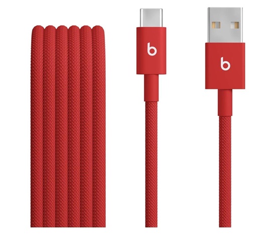 Apple Beats USB-A/USB-C napájecí kabel 15W 1,5m jasně červený