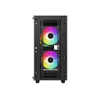 DEEPCOOL Case CC360 ARGB, mATX, Průhledná bočnice, 3x120mm Fan, černá