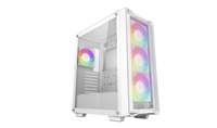 DEEPCOOL Case CC560 MESH V2 WH, ATX, ARGB, Průhledná bočnice, 4x120mm Fan, bílá