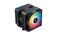 DEEPCOOL CPU Chladič AG620 BK ARGB V2, 2x120mm, LGA1851, AM5, černá