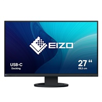 EIZO MT 27" EV2720S-BK FlexScan, IPS, 2560x1440, 350nit, 1500:1, 5ms, USB-C, DisplayPort, HDMI, USB, Repro, Černý