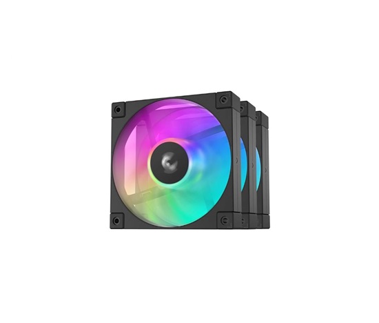 DEEPCOOL Ventilátor FD12 ARGB 3v1, 3x120mm, ARGB, černá