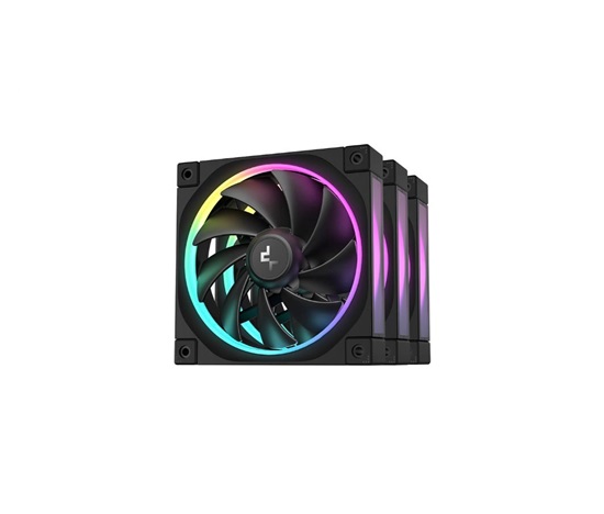 DEEPCOOL Ventilátor FL12 3v1, 3x120mm, ARGB, černá