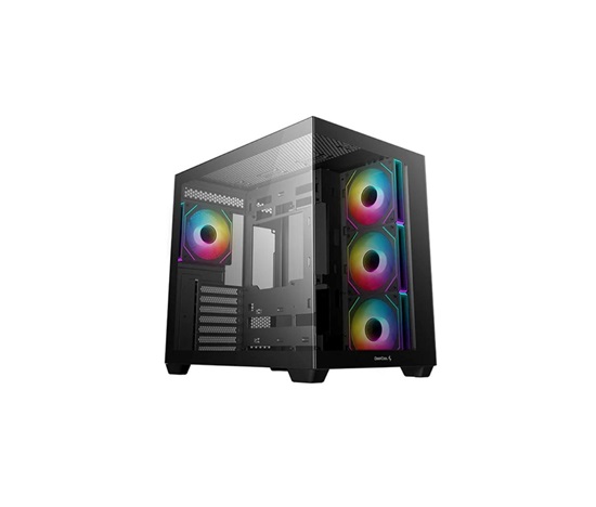 DEEPCOOL Case CG 530 4F, ATX, Průhledná bočnice, černá