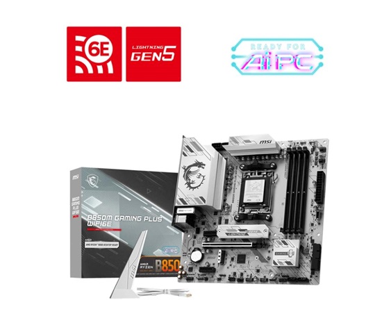 MSI MB Sc B850M GAMING PLUS WIFI6E, AMD B850, 4xDDR5, 1xHDMI, 1xDP, WiFi, mATX