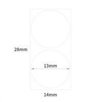 Niimbot štítky R 14x28mm 205ks WhiteRound B pro D11 a D110
