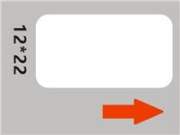 Niimbot štítky RP 12x22mm 250ks White pro D11 a D110