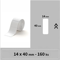 Niimbot štítky RP 14x40mm 155ks Bílé pro D11, D11-M, D110, D110-H