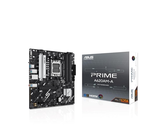 ASUS MB Sc AM5 PRIME A620AM-A-CSM, 4xDDR5, 1xDP, 1xHDMI, 1xVGA, mATX