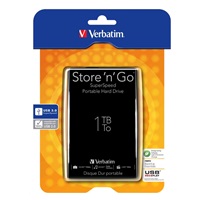 VERBATIM HDD 2.5" 1TB Store ‘n‘ Go USB 3.0, čierna