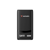VERBATIM GaN Nabíječka Fold 'n' Go 65W, 2xUSB-C, černá