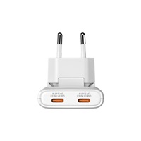VERBATIM GaN Nabíječka Fold 'n' Go 65W, 2xUSB-C, bílá