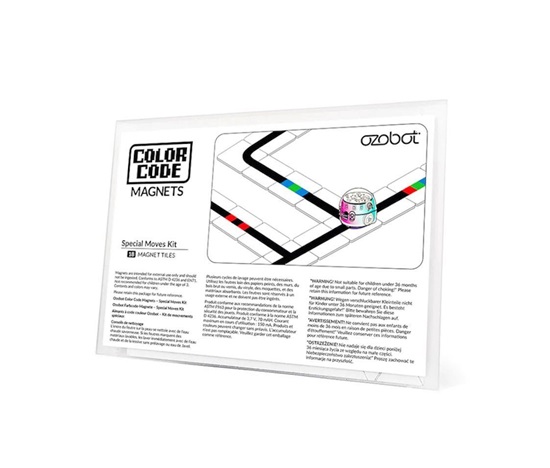 Ozobot sada magnetů s barevnými kódy pro speciální pohyby, 18 ks