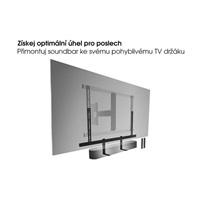 Vogel's Univerzální soundbar držák, uchycení na TV držák, nastavení šířky a výšky