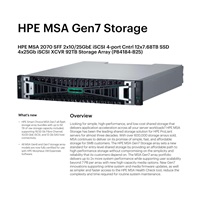 HPE MSA 2070 SFF 2x10/25GbE iSCSI 4-port Controller 12x7.68TB SSD 4x25Gb iSCSI XCVR 92TB Storage Array Smart Choice
