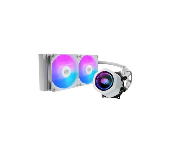 Cooler Master vodní chladič MasterLiquid Core Nex 240, 2x120mm, LGA1851, AM5, bílá