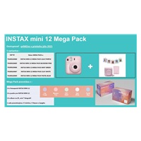 Fujifilm MINI 12 MEGA PACK ružovy