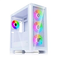 EVOLVEO Ptero Q2G, skříň ATX, 4x ARGB ventilátor, čelní+boční panel sklo, bílá