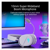 ASUS sluchátka ROG Pelta, Bezdrátové BT a RF 2.4GHz, ARGB, bílá