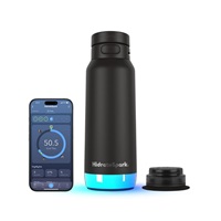HidrateSpark PRO 2 chytrá lahev s brčkem, 950 ml, černá