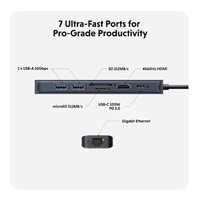 Hyper® EcoSmart™ Gen.2 USB-C 7-in-1 Hub 100W PD Pass-thru