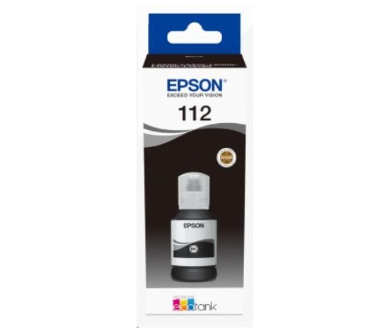 BAZAR - EPSON ink čer 112 EcoTank Pigment Black ink bottle (Poškozený obal)