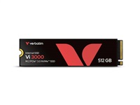 VERBATIM SSD Vi3000 Internal PCIe NVMe M.2 SSD 512GB , W 2500/ R 3300 MB/s