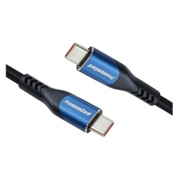PremiumCord USB-C kabel ( USB 3.2 GEN 2x2, 5A, 100W, 20Gbit/s ) 2m, bavlněný oplet