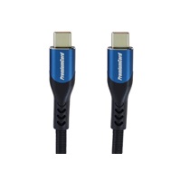 PremiumCord USB-C kabel ( USB 3.2 GEN 2x2, 5A, 100W, 20Gbit/s ) 2m, bavlněný oplet