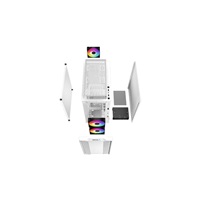 DEEPCOOL Case CC360 WH ARGB, mATX, Průhledná bočnice, 3x120mm Fan, bílá