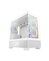 DEEPCOOL Case CG380 3F WH, mATX, ARGB, Průhledná bočnice, 3x120mm Fan, bílá