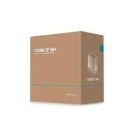 DEEPCOOL Case CG380 3F WH, mATX, ARGB, Průhledná bočnice, 3x120mm Fan, bílá