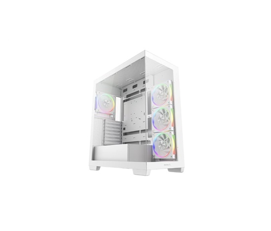DEEPCOOL Case CG580 4F V2 WH, ATX, Průhledná bočnice, 4x120mm ARGB, bílá