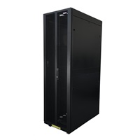 LEXI-Net 19" stojanový rozvaděč 42U 600x1000 rozebiratelný, kolečka, 1000kg, perforované dveře, černý