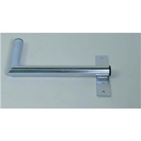 Držák antény na zeď u okna s pásem, pravé uchycení, galvanický zinek, délka 40cm