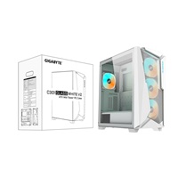 GIGABYTE case GB-C301GW V2, Mid tower, Průhledná bočnice, 4x 120mm ARGB Fan, bílá