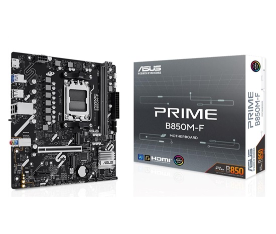 ASUS MB Sc AM5 PRIME B850M-F, AMD B850, 2x DDR5, 1x HDMI, mATX
