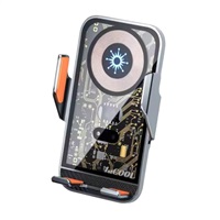 1stCOOL bezdrátová QI nabíječka 15W, do auta, MagSafe, USB-C, černá