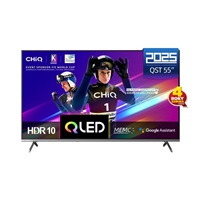 CHiQ U55QST TV 55", UHD, QLED, ultratenká, Google TV, DLG 120 Hz, Dolby Audio, Frameless, metalická