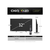 CHiQ L32QST TV 32", QLED, Full HD, Google TV, Frameless, Dolby Audio, dbx-tv, HDR 10