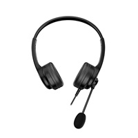 GENIUS sluchátka HS-235U, USB-A, 2.4m, černá